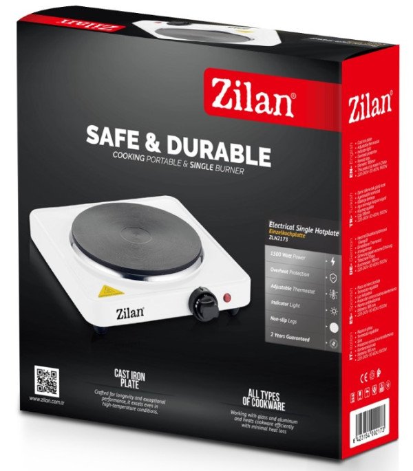 Zilan ZLN2173 WH Elektricni reso, jedna ploca, 1500W, 185cm, bela - Slika 2
