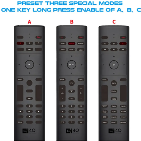 GMB-G40S AIR MOUSE Remote control for TV/PC, With Gyroscope smart google Google Assistant