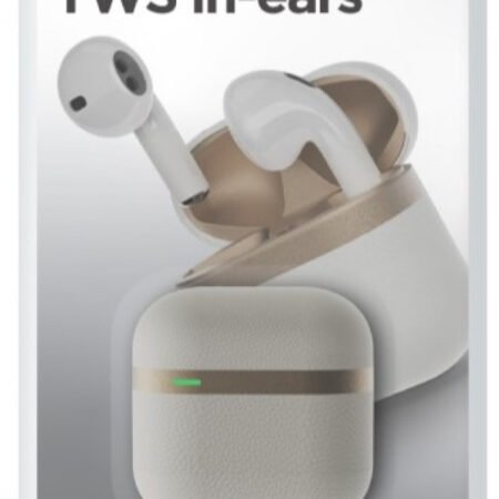 TWS-02-W Gembird bluetooth V5.0 slusalice, TWS, white/gold