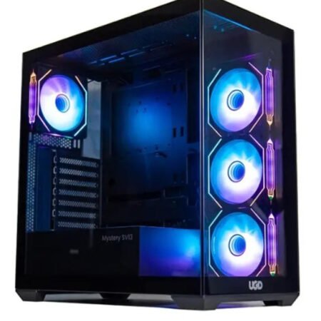 Kuciste UGD Mystery SV13 ATX, providna stranica, ugradjena 4xRGB kulera, Crno