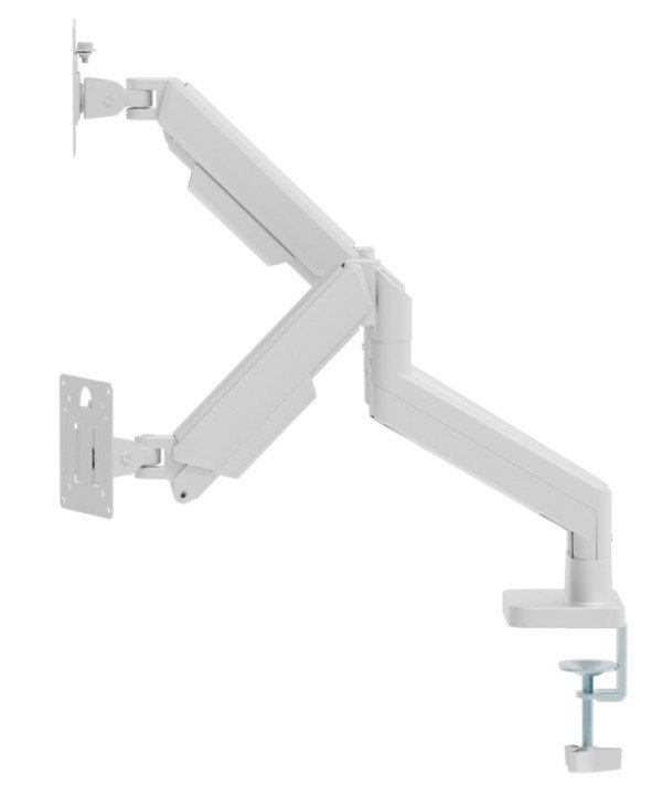 MA-DA2-06-W Gembird Podesivi dupli stoni drzac za monitor, tilt, 17-32 max.10kg White - Slika 3