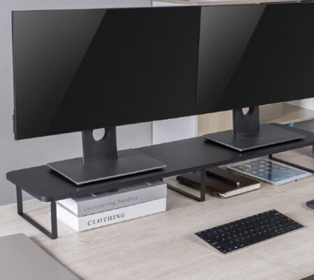 MS-TABLE2-01 Gembird postolje za dva monitora 1000x260x122mm