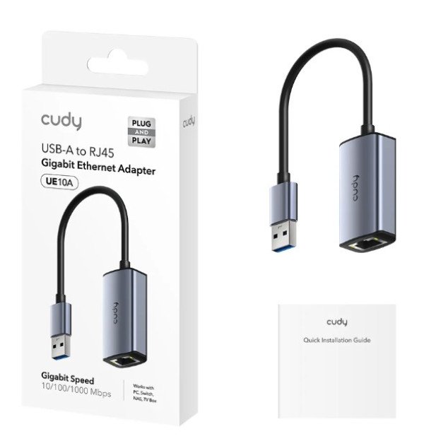 Cudy UE10A USB 3.0 to Fast Ethernet LAN adapter 10/100/1000 ( mrezna kartica)