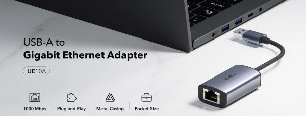 Cudy UE10A USB 3.0 to Fast Ethernet LAN adapter 10/100/1000 ( mrezna kartica) - Slika 2