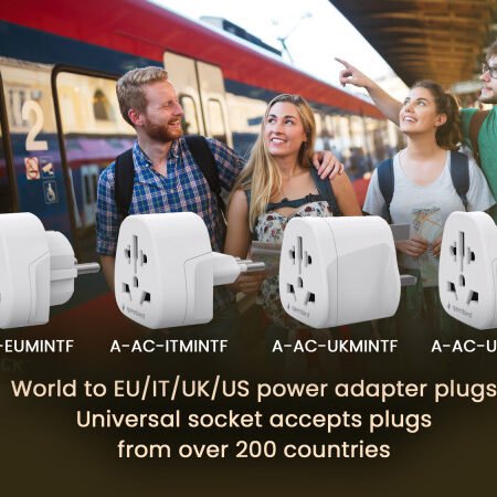 Travel adapter A-AC-EUMINTF Gembird EU suko 10A