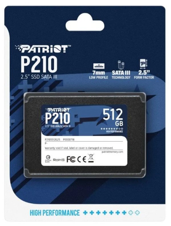 SSD 2.5 SATA3 512GB Patriot P210 520MBs/430MBs P210S512G25 - Slika 4