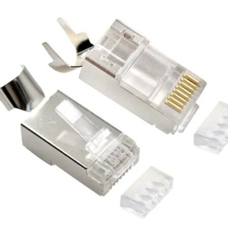 LC-PTF7-01/50 Gembird Zasticeni modularni CAT7 prolazni utikac 15u pozlacen, FTP, SFTP, 50 kom.