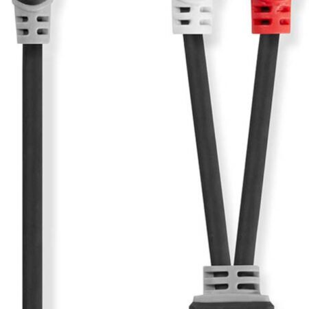 CABW22200AT10, Stereo audio kabl, 3,5 mm muški, 2x RCA muški, Pozlaceni, 1,00 m, Antracit