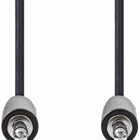 CAGB22000BK20, Stereo audio kabl, 3,5 mm muški, Niklovani, 2,00 m, Crni