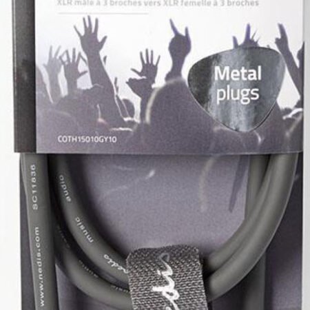 COTH15010GY10, Balansirani audio kabl, XLR 3-pinski muški, XLR 3-pinski ženski, Niklovani, 1,00 m