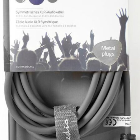 COTH15010GY50, Balansirani audio kabl, XLR 3-pinski muški, XLR 3-pinski ženski, Niklovani, 5,00 m