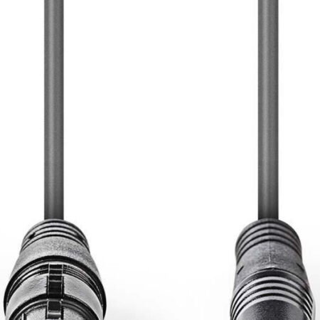 COTH15320GY10, Balansirani audio kabl, XLR 3-pinski ženski, 3,5 mm muški, Niklovani, 1,00 m, PVC