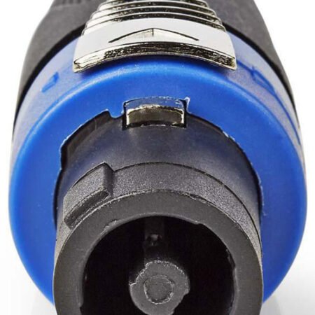 COTP16900BK, Konektor za zvuènik,Ravni,Muški,Nikl,Lemljeni, Preènik kab. ulaza: 8,0 mm,Crni,1kom