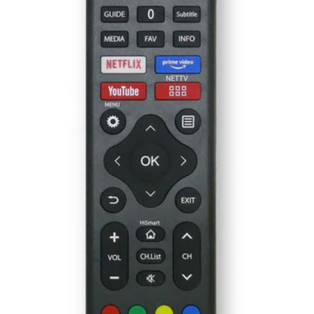 TVRC45HIBK Univerzalni daljinski upravljac za Hisense Amazon Prime/Disney+/Netflix/ Rakuten
