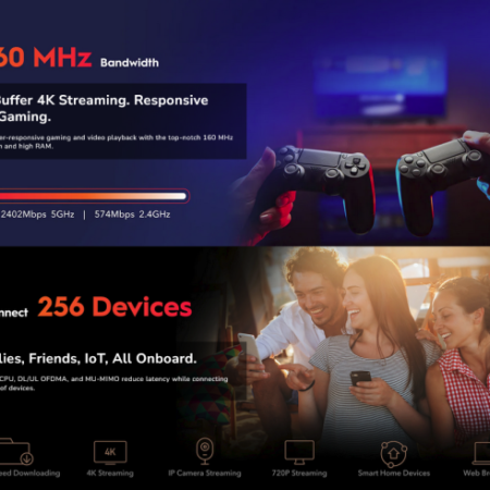 Cudy M3000 2.0,AX3000 2.5G Mesh Wi-Fi 6 System White, 4-Stream Dual-Band ,2402 Mbps + 574 Mbps