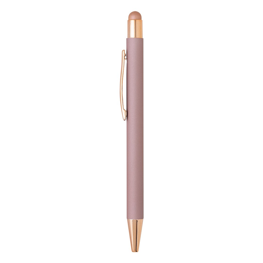 TITANIUM TOUCH COLOR, metalna "touch" hemijska olovka, roze zlatna
