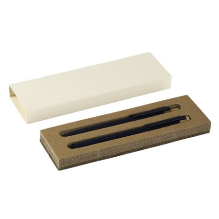 PRISMA, metalna hemijska i roler olovka u setu, plava