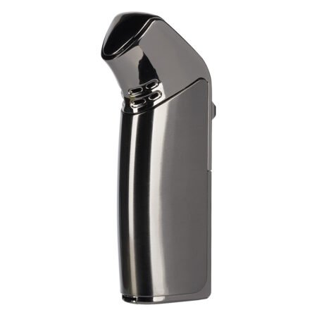 KAISER, brener metalni upaljač sa tri plamena, tamno metalni