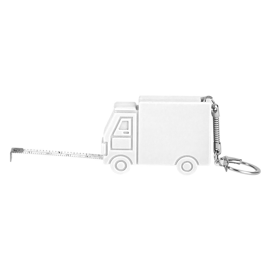 HUGO, privezak za ključeve sa metrom, 1 m, beli