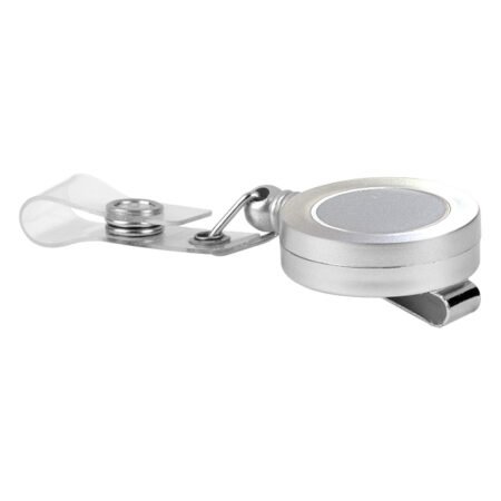 NOMIO, držač za identifikacionu karticu sa povratnim mehanizmom, srebrni