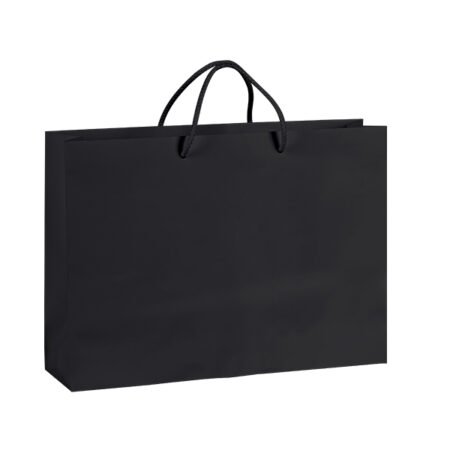 DINA HO, papirna kesa, mat laminirana, 190 g/m2, crna