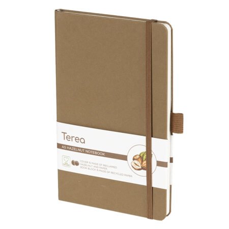 TEREA, notes a5, korica: mešavina bio materijala i papira, bež