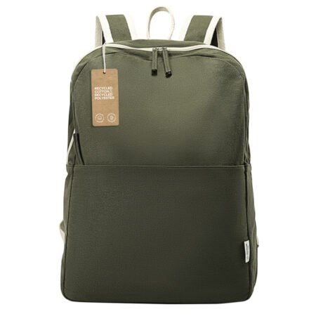 HERITAGE, ranac od recikliranog pamuka, 280 g/m2, maslinasti