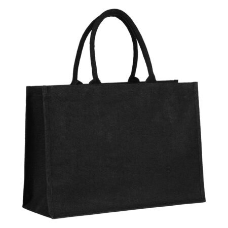 GOA, torba od jute sa rajsferšlusom, crna