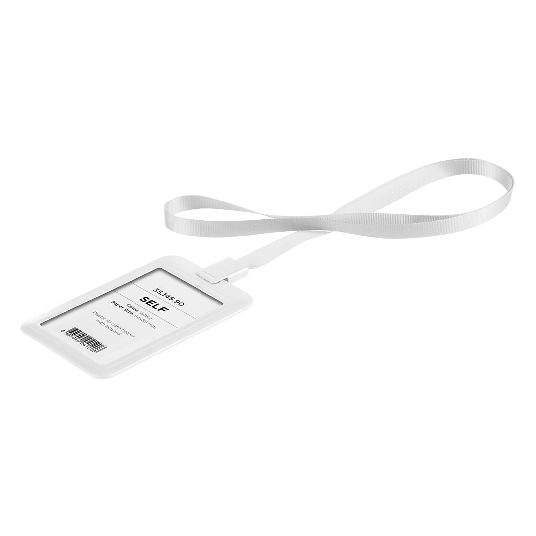 SELF, trakica sa držačem identifikacione kartice beli
