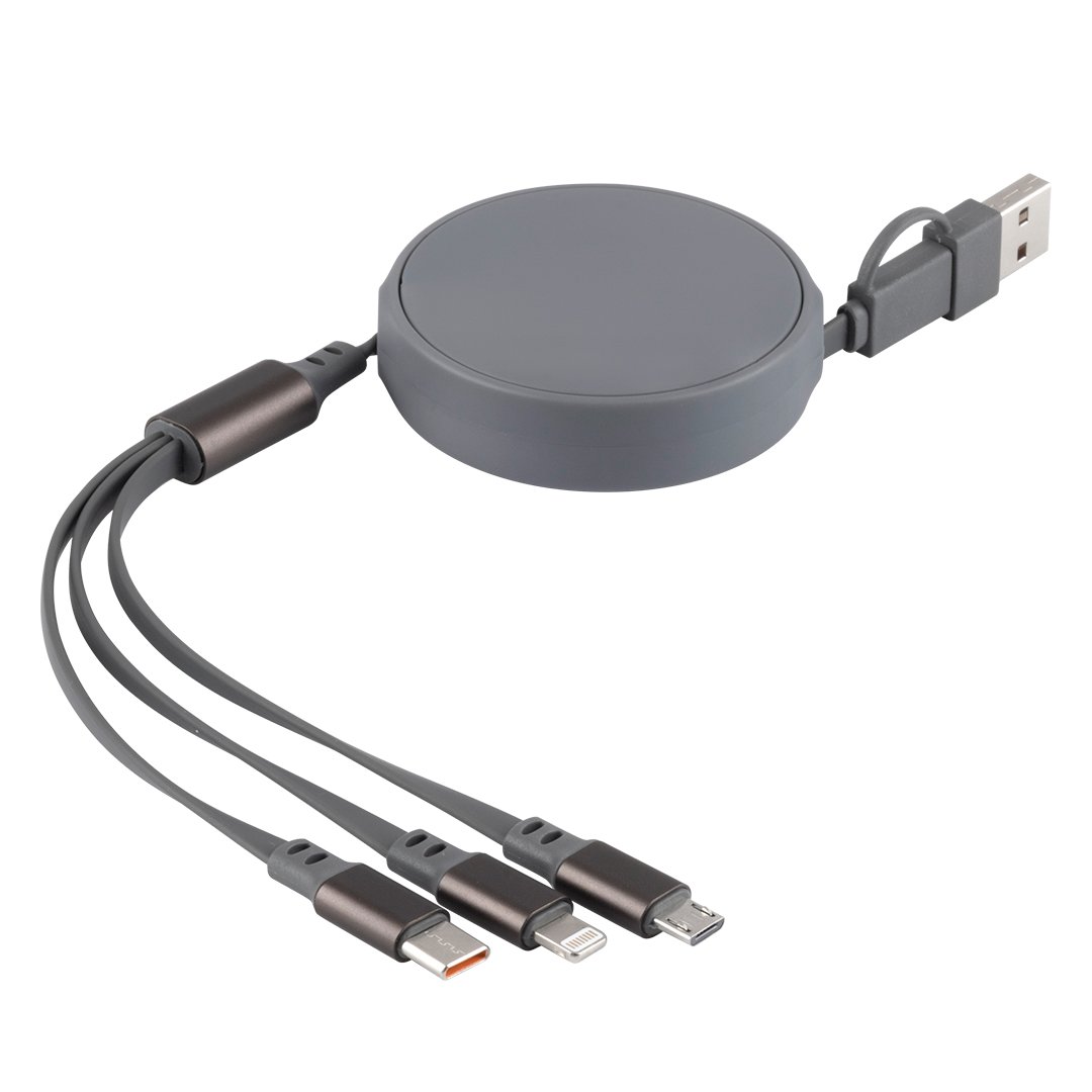 ONES 6IN1, usb type-c kabl za punjenje i prenos podataka, 6 u 1, 60w, sivi