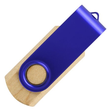 SMART WOOD, usb flash memorija, rojal plava, 8GB