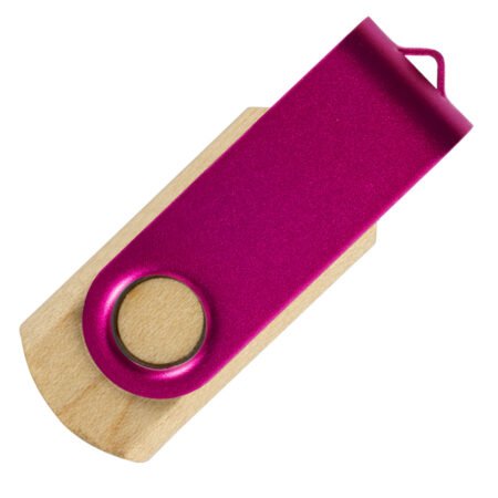 SMART WOOD, usb flash memorija, pink, 8GB