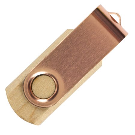 SMART WOOD, usb flash memorija, roze zlatna, 8GB