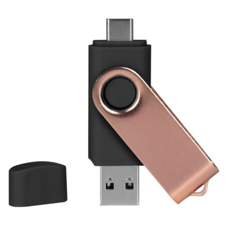 SMART C ROSE GOLD, usb flash memorija, crni, 8GB