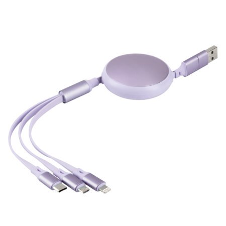 KEPLER 6IN1, usb type-c kabl za punjenje i prenos podataka, 6 u 1, 60w, lila