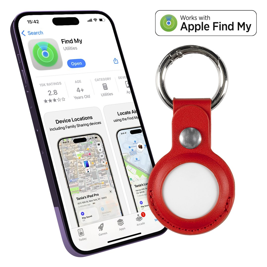 LOCATEPRO, find my privezak sa funkcijom lociranja, crveni