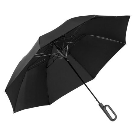 INFINITY PLUS, sklopivi kišobran sa automatskim otvaranjem i  manualnim zatvaranjem, crni