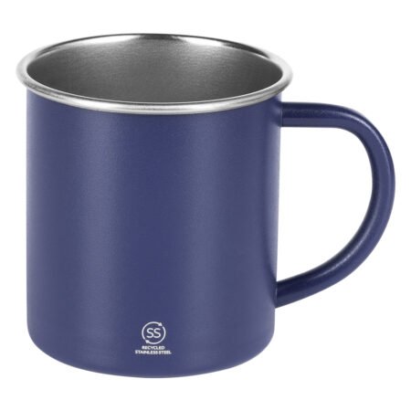 ZEPPELIN, metalna šolja, 400 ml, plava