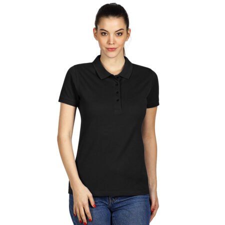 SUNNY, ženska polo majica, 180 g/m2, crna