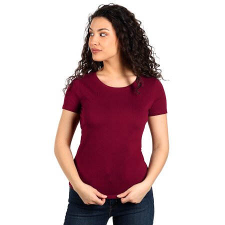 MASTER LADY, ženska pamučna majica, 150g/m2, bordo