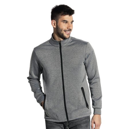 CLARK, dukserica sa visokom kragnom, 280 g/m2, pepeljasta