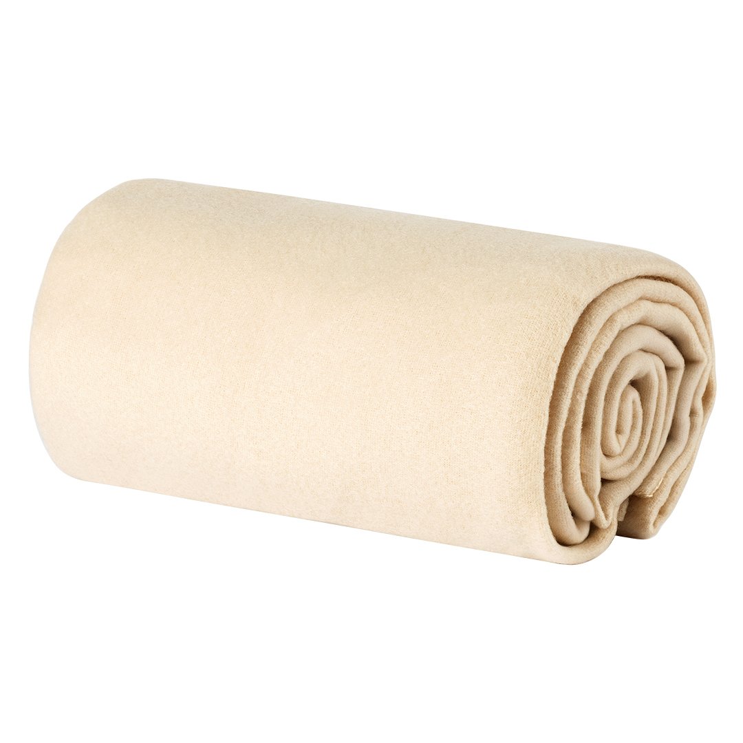 BLANKET FLAT, ćebence od brušenog polara, 180 g/m2, krem-belo