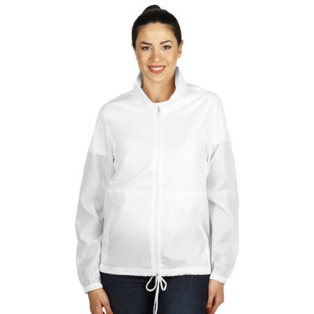 RIVER, unisex vetrovka, bela