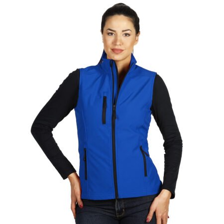 SKIPPER VEST WOMEN, ženski softshell prsluk, rojal plavi
