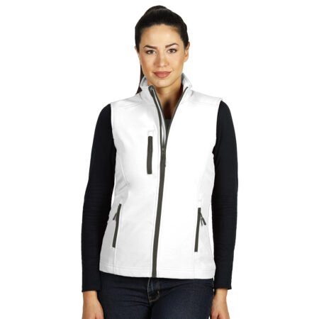 SKIPPER VEST WOMEN, ženski softshell prsluk, beli