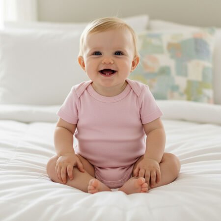 BAMBOLINO, bebi bodi, 180 g/m2, crveni