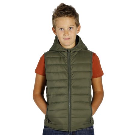 LIBERTY HOOD VEST KID, dečji prsluk sa kapuljačom, maslinasti