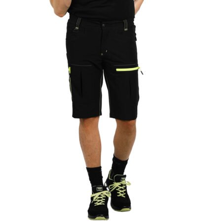 PANTHER BERMUDA, radne bermude sa elastinom, neon žuta