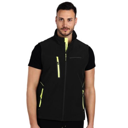 PANTHER VEST, softshell prsluk, neon žuti