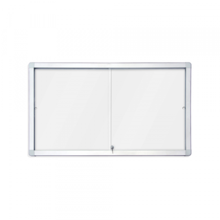 Tabla oglasna Rocada 8xA4, bela magnetna, klizna vrata, 94 x 68